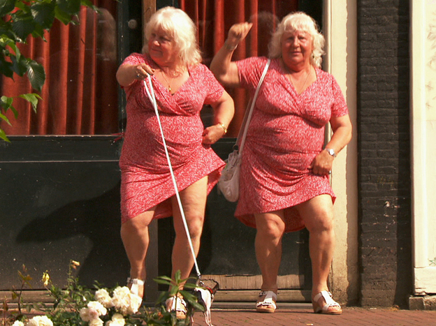 The Fokkens are well-known in their neighborhood. The film mostly avoids downers but does tell of some darker moments in the twins' past, including an abusive husband and lost daughter.