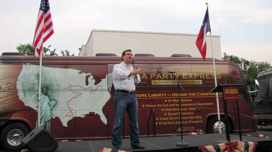 Ted Cruz, Republican candidate for the U.S. Senate, speaks at a rally organized by the Tea Party Express in San Antonio in May. Ted Cruz, Republican candidate for the U.S. Senate, speaks at a rally organized by the Tea Party Express in San Antonio in May.