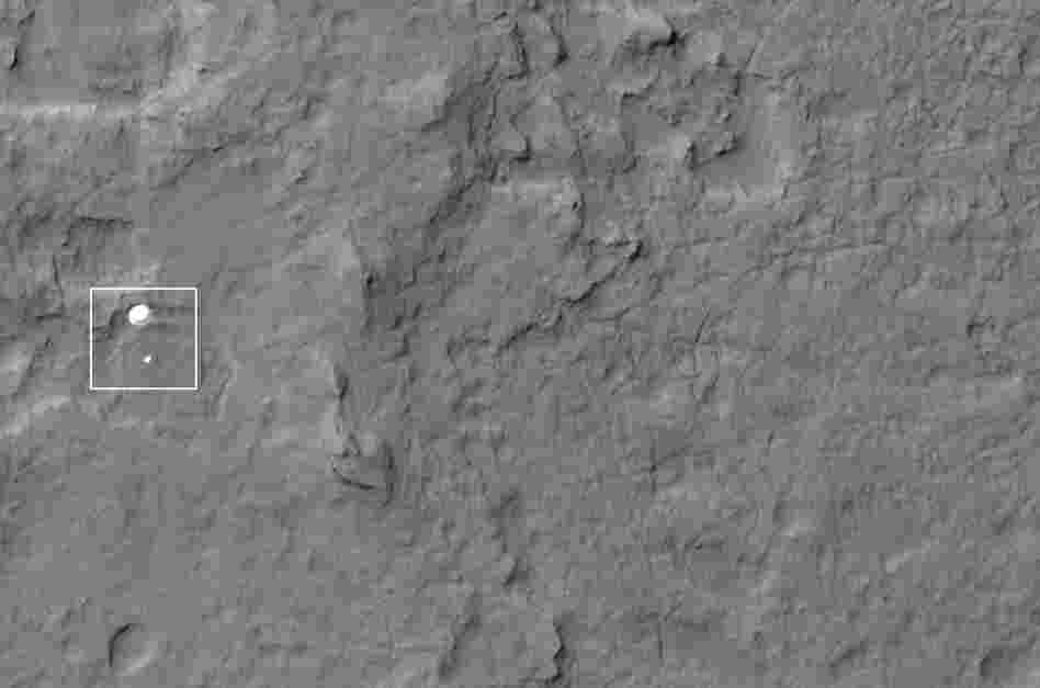 The Mars rover Curiosity.