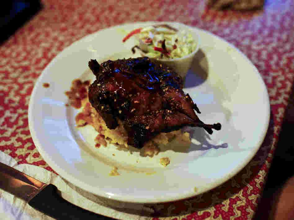 A smoked fruit bat at Hot Rod's.
