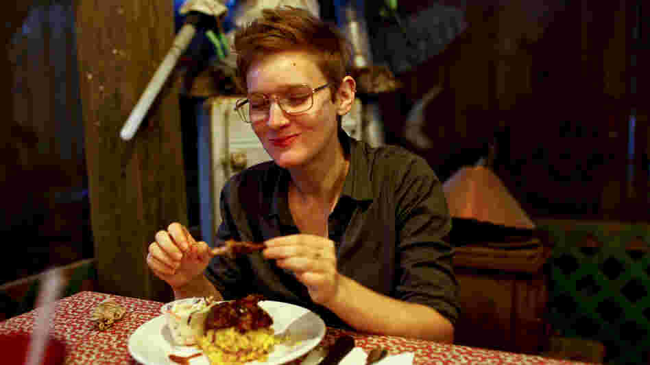 NPR's Selena Simmons-Duffin breaks years of vegetarianism to eat a barbequed fruit bat.