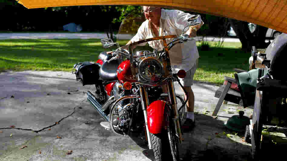 Gregory Brown, 52, lives in a trailer park community in Lutz, Fla., near the corner of First and Main streets. He lives off unemployment checks and blames President Obama for his financial difficulties. Gregory Brown, 52, lives in a trailer park community in Lutz, Fla., near the corner of First and Main streets. He lives off unemployment checks and blames President Obama for his financial difficulties.