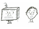Computer and human. Computer and human.