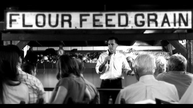 Republican presidential candidate Mitt Romney delivers remarks during a campaign stop at the Machine Shed restaurant  in Rockford, Ill., on March 18.
