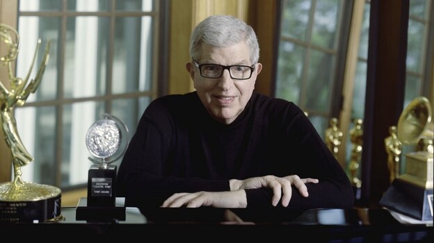 Marvin Hamlisch, with some of his many awards.