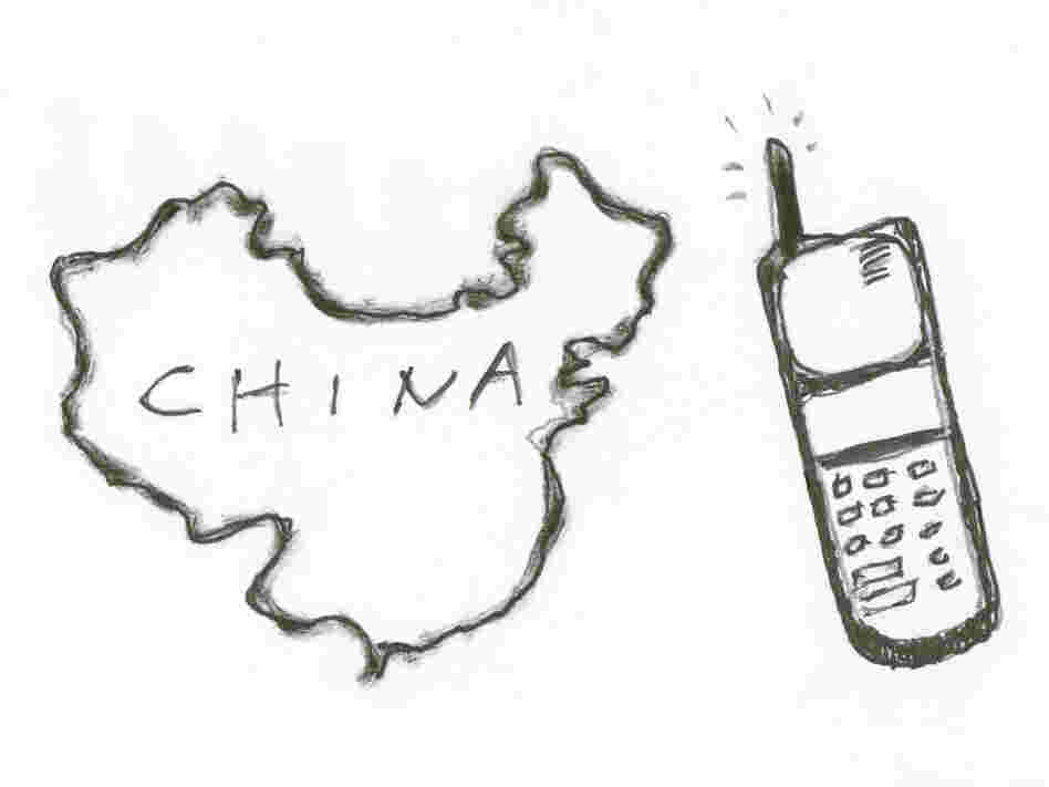 China and cellphone. China and cellphone.