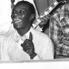 Nat King Cole (center) rehearses with his trio at the London Palladium in 1950. Nat King Cole (center) rehearses with his trio at the London Palladium in 1950.