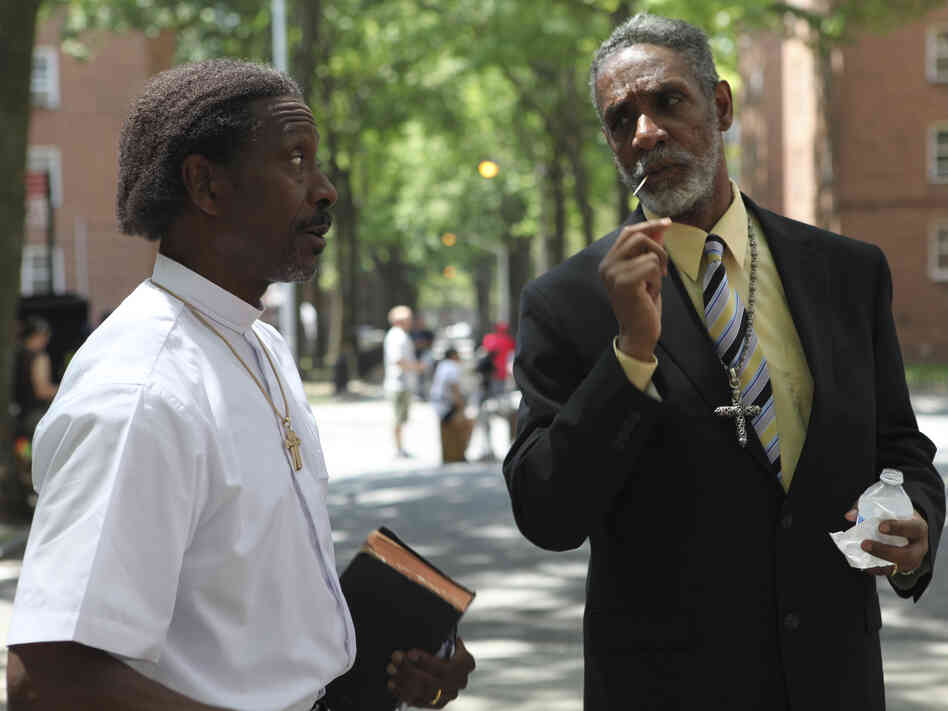 Enoch shares a word with Deacon Zee (Thomas Jefferson Byrd). Clarke Peters is powerful as Enoch and becomes the focus of the film as it goes on.