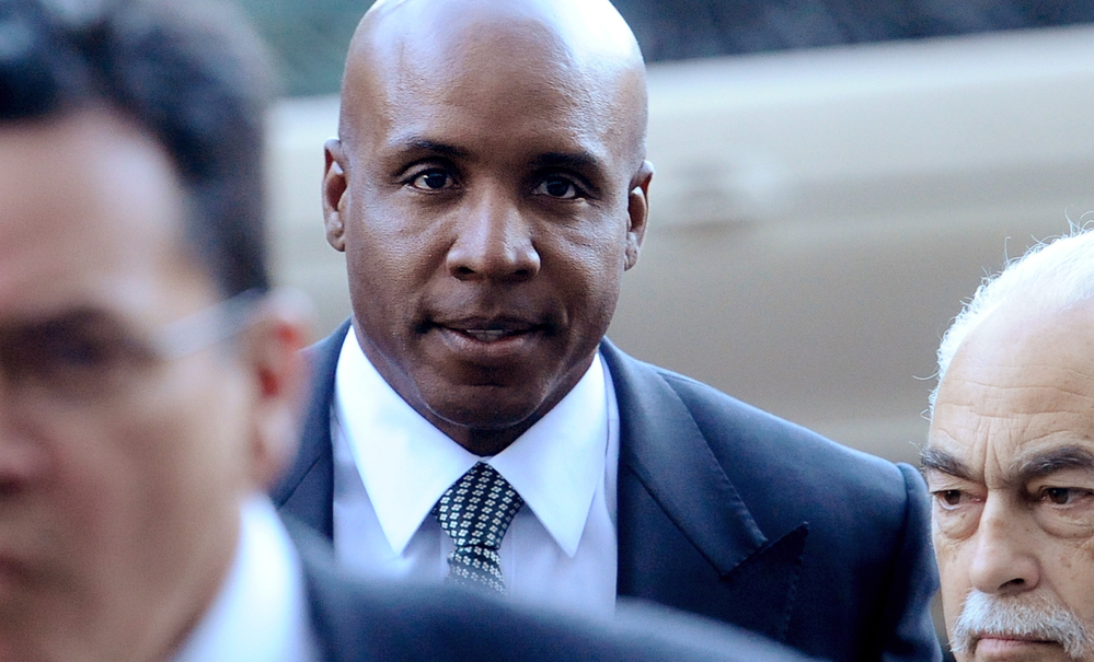 Former baseball player Barry Bonds arrives at federal court for sentencing in Dec. 2011. Bonds was convicted of obstructing a government investigation into steroid use among athletes.