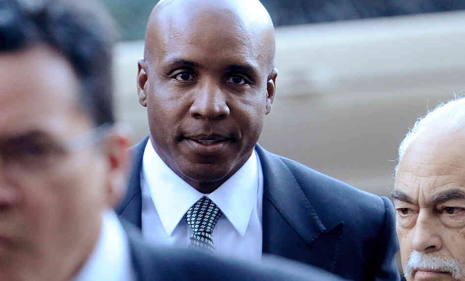 Former baseball player Barry Bonds arrives at federal court for sentencing in Dec. 2011. Bonds was convicted of obstructing a government investigation into steroid use among athletes.