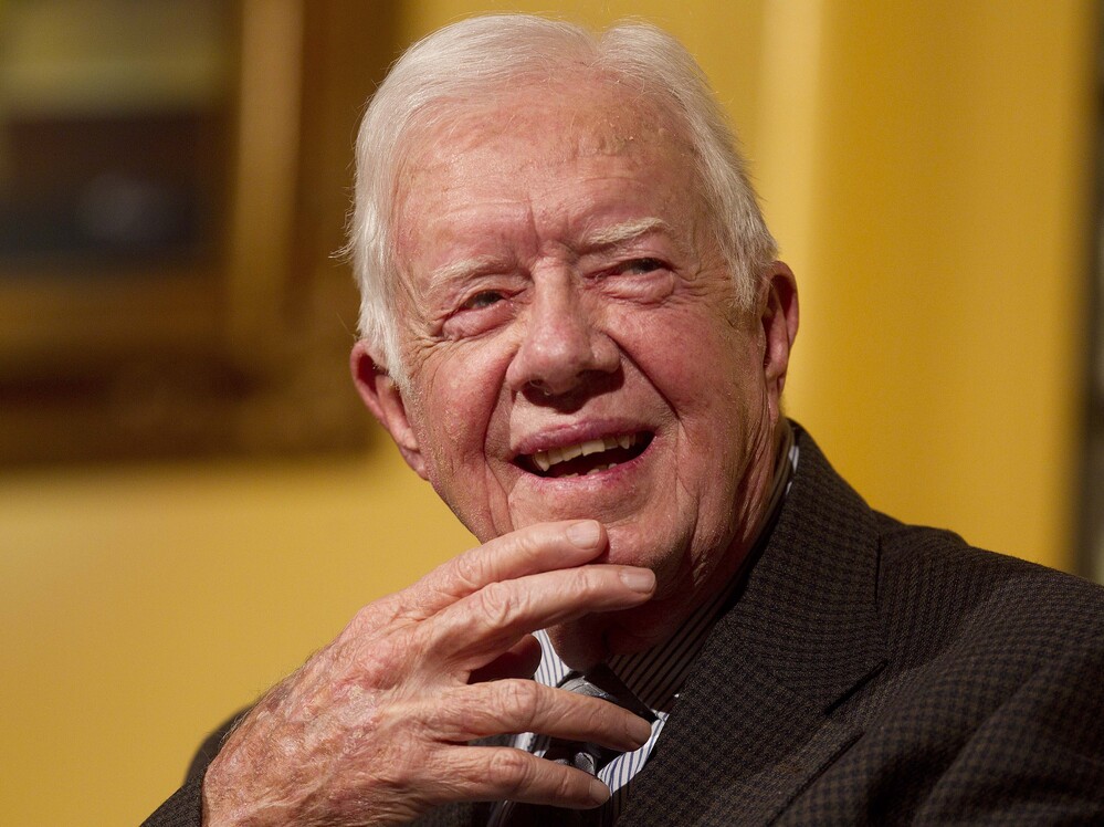 Former President Jimmy Carter at the Carter Center in Atlanta in February 2012.