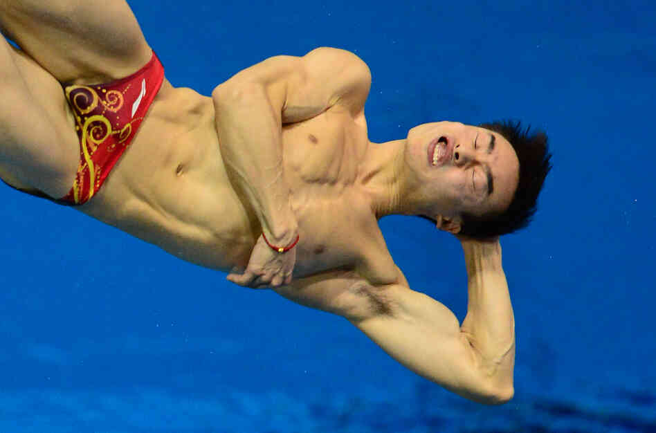 Malaysia's Yeoh Ken Nee competes in the men's 3-meter springboard diving semifinals. He finished 10th in the final.