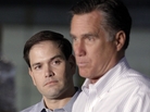 Sen. Marco Rubio, R-Fla., listens at left as Republican presidential candidate Mitt Romney speaks in Aston, Pa., in April. Republican leaders from Jeb Bush to John McCain have touted Rubio for vice president. Sen. Marco Rubio, R-Fla., listens at left as Republican presidential candidate Mitt Romney speaks in Aston, Pa., in April. Republican leaders from Jeb Bush to John McCain have touted Rubio for vice president.