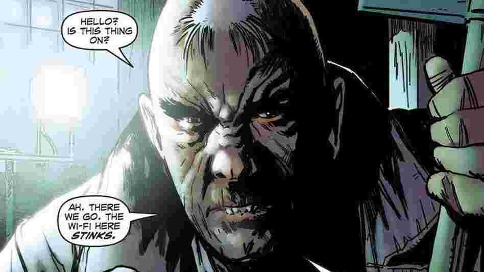 A panel from part one of Insufferable, the first title offered by the comics website Thrillbent.com. The site's creator, comic-book writer Mark Waid, hopes it will redefine comics in the era of smartphones and tablets. A panel from part one of Insufferable, the first title offered by the comics website Thrillbent.com. The site's creator, comic-book writer Mark Waid, hopes it will redefine comics in the era of smartphones and tablets.