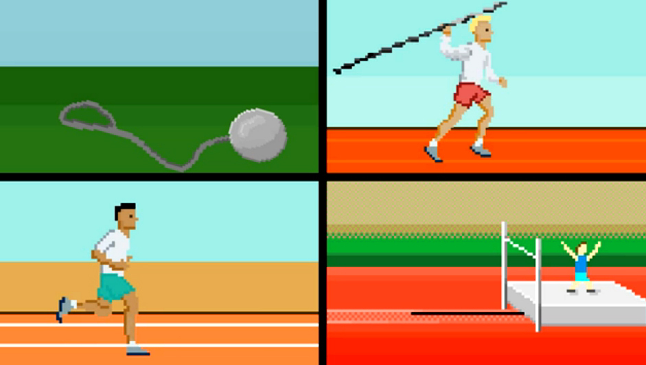 A video pays homage to the Olympic Games — and to the video games of the 1980s. It's one of many inventive videos around the web, inspired by the London Games.