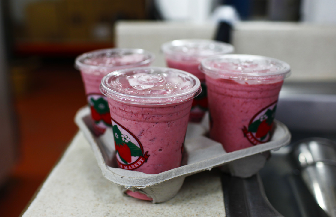 The strawberry milkshakes at the Parkesdale Farm Market in Plant City, Fla., hold a special allure for presidential candidates. Jim Meeks, the market's owner, says whoever drinks one will win the election.