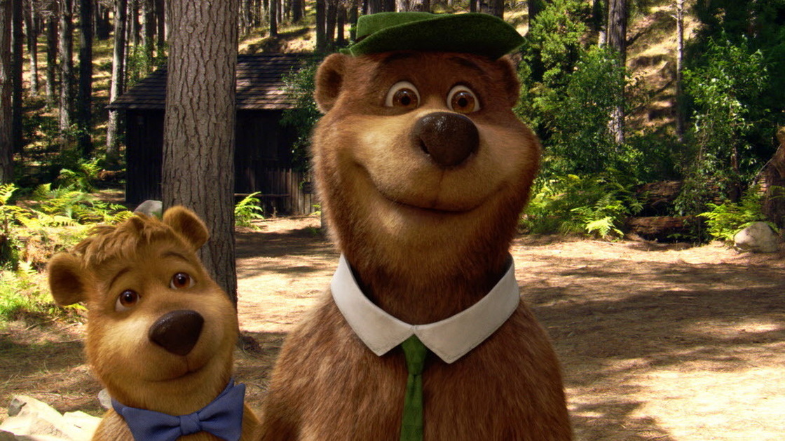 Other bears with criminal pasts (involving pick-a-nick baskets): Boo Boo, left, and Yogi.