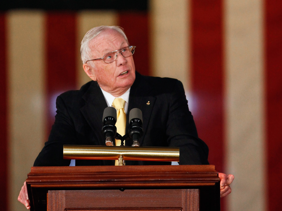 Neil Armstrong last November at the U.S. Capitol, when he and the other astronauts from the Apollo 11 mission were awarded Congressional Gold Medals.
