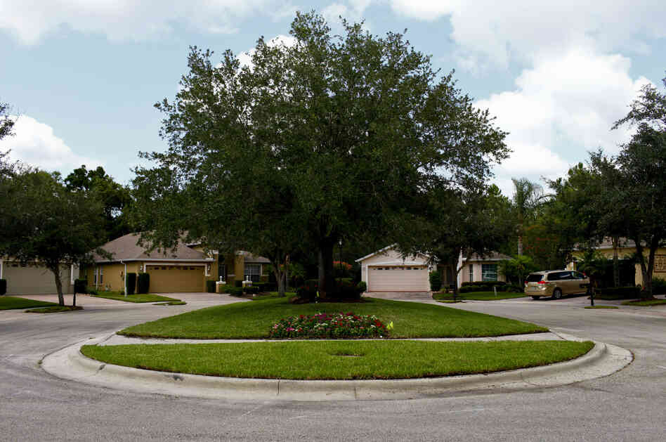 Kos has lived on this cul-de-sac in New Tampa, Fla., for eight years. Her husband is a chef, and the family moves often, so they have been particularly in tune with fluctuating home prices.