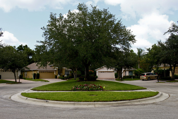 Kos has lived on this cul-de-sac in New Tampa, Fla., for eight years. Her husband is a chef, and the family moves often, so they have been particularly in tune with fluctuating home prices.