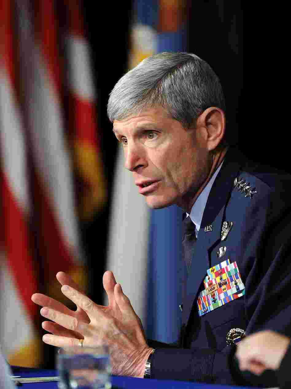 Gen. Norton Schwartz (shown here in October 2010) is stepping down as the top U.S. Air Force officer.