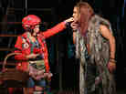 Sarah Stiles and Ivan Hernandez are Little Red and the Wolf — whose encounter in Into the Woods brings the fairy tale's charged sexuality forcefully to the surface.