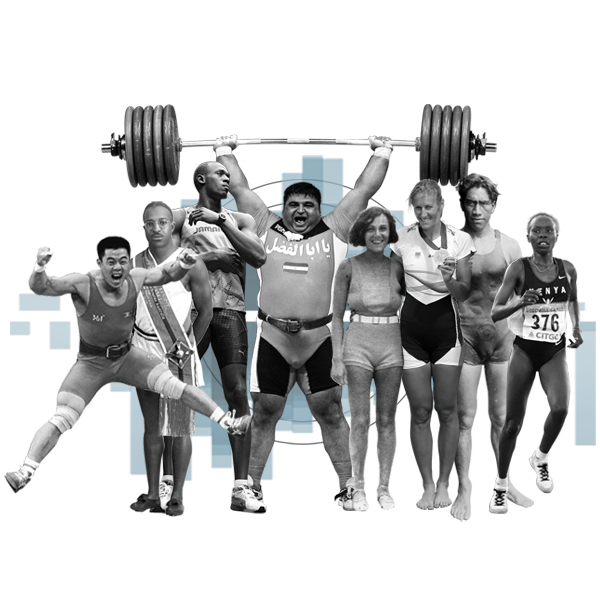 Promo image: Olympic bodies past and present.