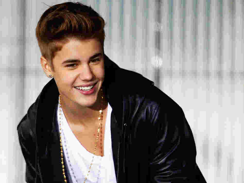 Justin Bieber was raised in Stratford, Ontario. When he returned to the town and played at his old busking spot outside the Avon Theatre, NPR's Bob Mondello was sitting six blocks away, oblivious.