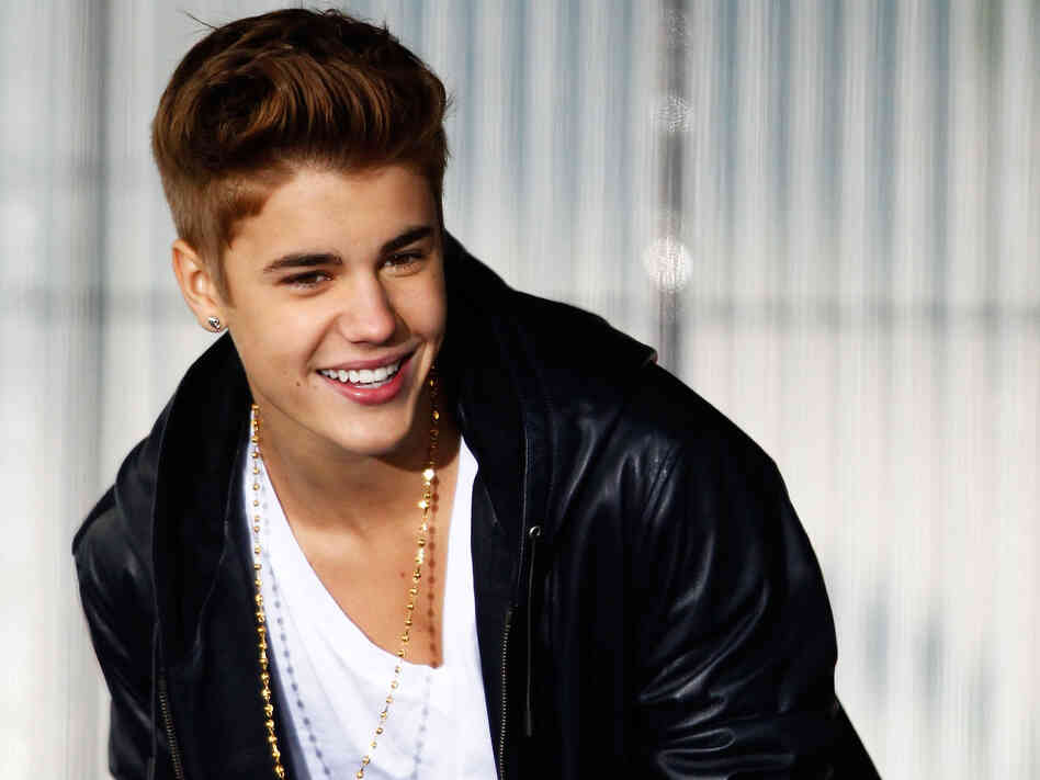 Justin Bieber was raised in Stratford, Ontario. When he returned to the town and played at his old busking spot outside the Avon Theatre, NPR's Bob Mondello was sitting six blocks away, oblivious.