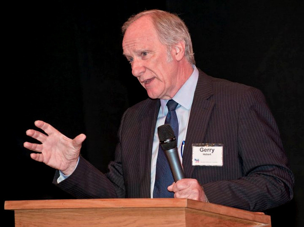 J. Gerald Hebert speaks to the Alexandria, Va., Democratic Committee in 2011. The attorney specializes in helping governments "bail out" from federal oversight of their local elections.