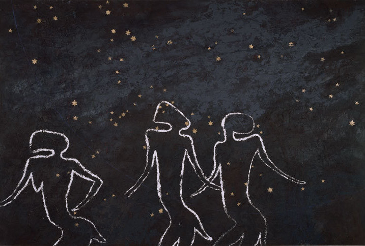 Untitled, by South African artist Gavin Jantjes, is one of the works in the 'African Cosmos' exhibition. (Image credit: National Museum of African Art)