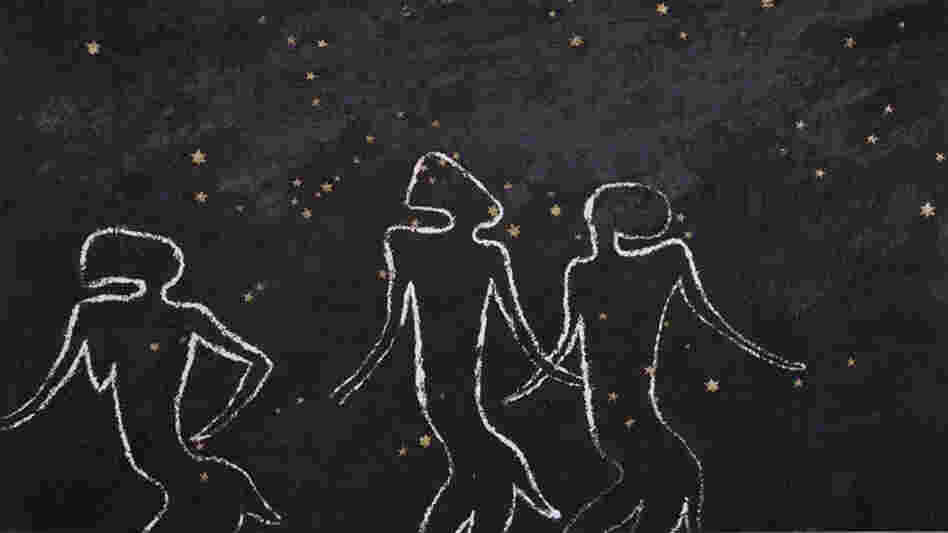 Untitled, by South African artist Gavin Jantjes, is one of the works in the "African Cosmos" exhibition.