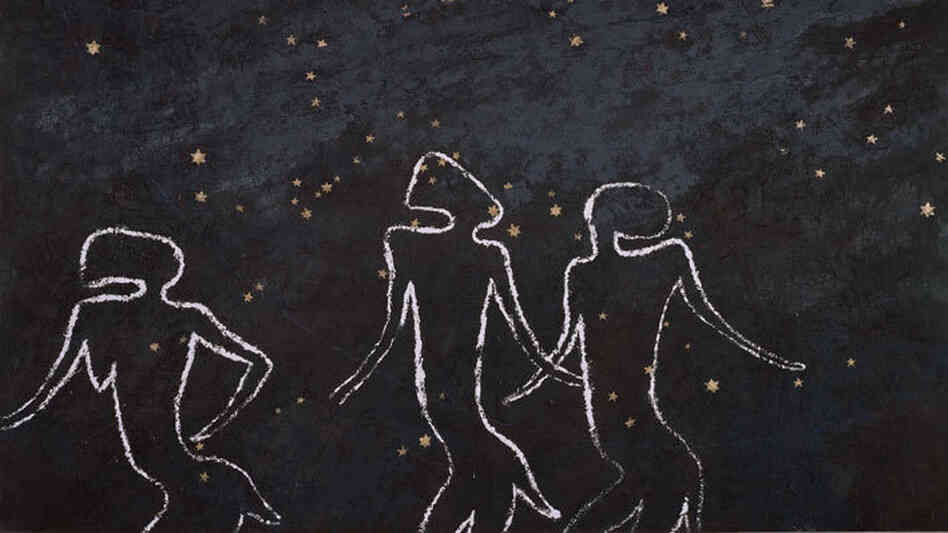 Untitled, by South African artist Gavin Jantjes, is one of the works in the "African Cosmos" exhibition.