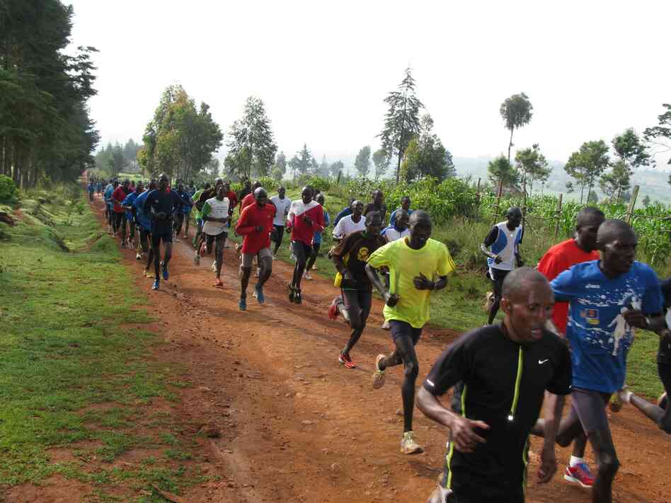 Every day at 9 a.m. sharp in Iten, Kenya, 200 or so runners train on the dirt roads surrounding the town.
