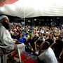Sheik Ahmad Assir speaks to supporters at a tent encampment set up in protest against Hezbollah in Sidon, Lebanon. He accuses the Islamist militant group of using resistance against Israel as a smokescreen for another aim: advancing Iranian regional hegemony. Sheik Ahmad Assir speaks to supporters at a tent encampment set up in protest against Hezbollah in Sidon, Lebanon. He accuses the Islamist militant group of using resistance against Israel as a smokescreen for another aim: advancing Iranian regional hegemony.