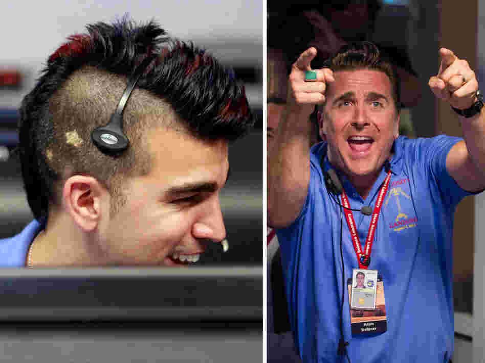Missions engineers Bobak Ferdowsi (left) and Adam Steltzner — also known as "Mokawk guy" and "Elvis guy," respectively — helped land the Mars Curiosity rover on Sunday night. Missions engineers Bobak Ferdowsi (left) and Adam Steltzner — also known as "Mokawk guy" and "Elvis guy," respectively — helped land the Mars Curiosity rover on Sunday night.