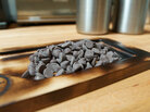 Chocolate chips, fresh out of the smoker at Hot Cakes Molten Chocolate Cakery in Seattle.