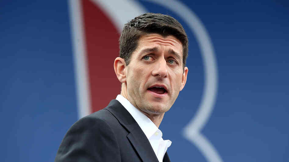 Newly announced Republican vice presidential candidate Paul Ryan speaks during a campaign rally in Norfolk, Va., on Saturday.