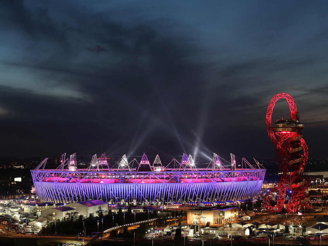 A view of the Olympic Stadium during the closing ceremony of the 2012 Olympic Games on Sunday.
