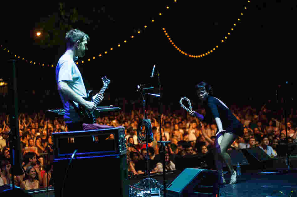 Swedish electro group Little Dragon performs at the Prospect Park Bandshell Aug. 10, 2012 for Celebrate Brooklyn.