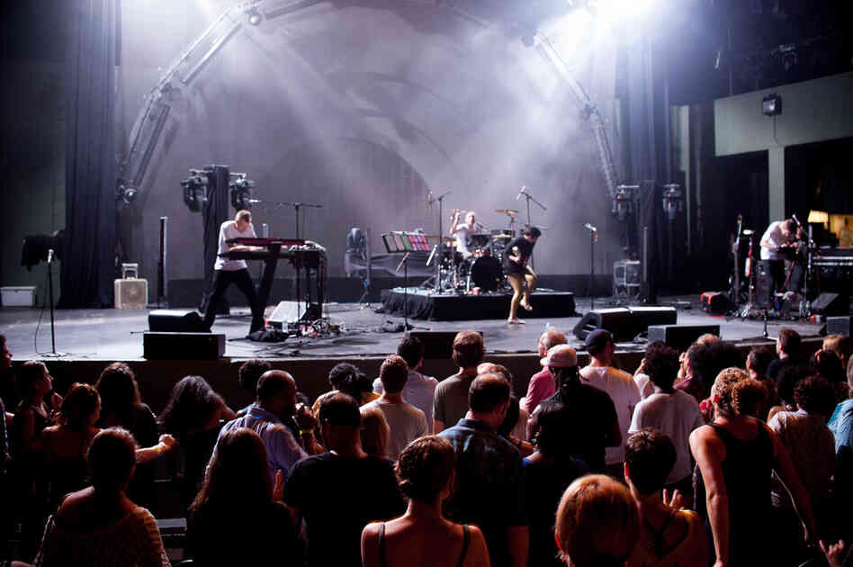 The Prospect Park Bandshell crowd was at capacity.