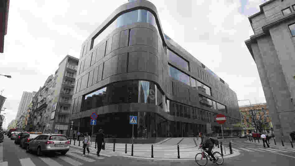 One of the latest additions to Poland's growing luxury goods market, the Wolf Bracka department store, beckons shoppers in the heart of the Polish capital,  Warsaw. The country's economy continues to grow, but Poles are anxiously watching the crisis in the eurozone.