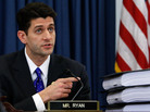 Rep. Paul Ryan, R-Wis., points to piles of the health care overhaul legislation during a markup hearing before the U.S. House Budget Committee last year in Washington, D.C. Rep. Paul Ryan, R-Wis., points to piles of the health care overhaul legislation during a markup hearing before the U.S. House Budget Committee last year in Washington, D.C.
