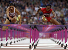 Turkey's Nevin Yanit (from left) United States' Kellie Wells and Russia's Tatyana Dektyareva compete in a women's 100-meter hurdles semifinal. Exactly how many yards is that? Turkey's Nevin Yanit (from left) United States' Kellie Wells and Russia's Tatyana Dektyareva compete in a women's 100-meter hurdles semifinal. Exactly how many yards is that?