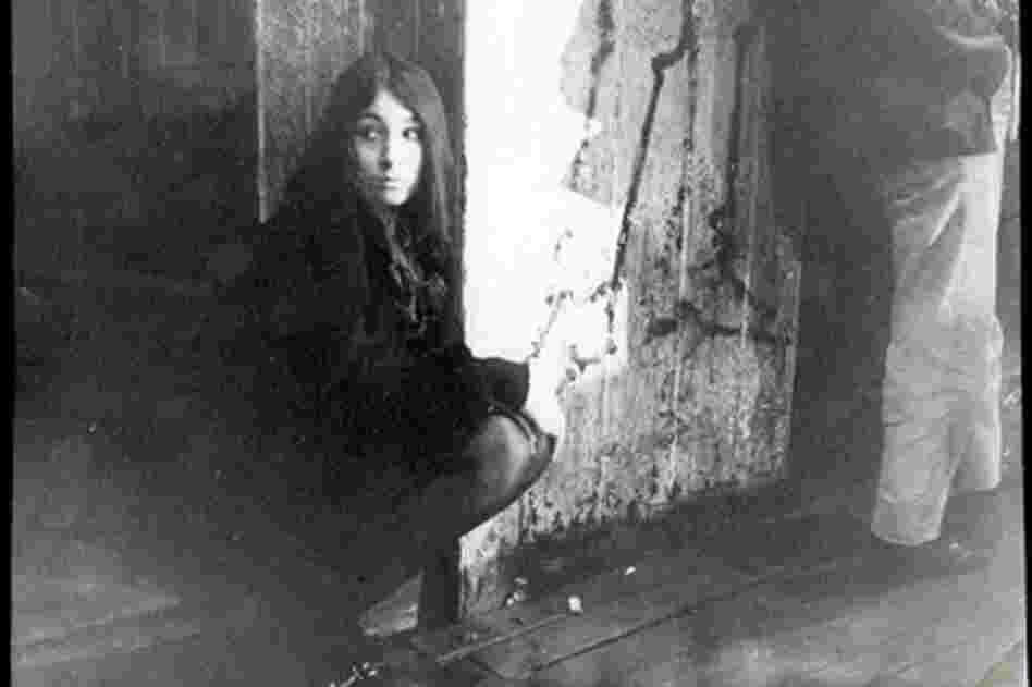 Anjelica Huston as a teen, hanging out at the club on Eel Pie Island in the 1960s.