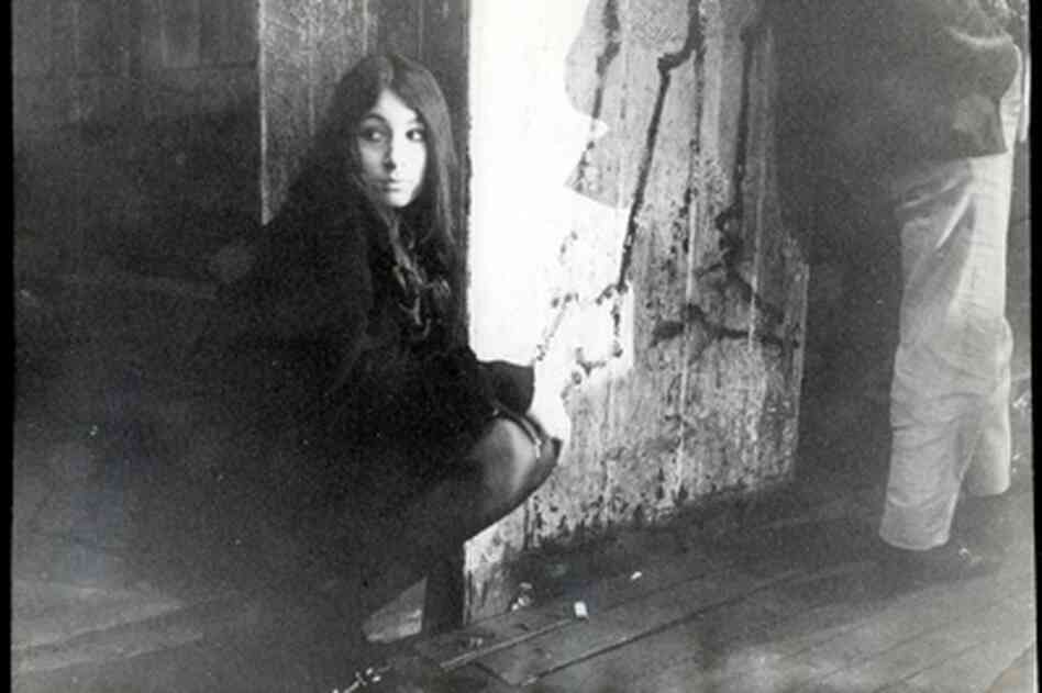 Anjelica Huston as a teen, hanging out at the club on Eel Pie Island in the 1960s.
