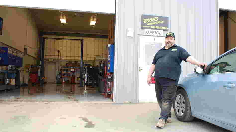 The generous Brant Torsen at Boog's Automotive shop.