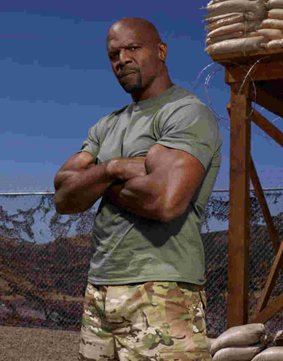 Terry Crews is one of eight celebrities supposedly getting a taste of military life in Stars Earn Stripes. Terry Crews is one of eight celebrities supposedly getting a taste of military life in Stars Earn Stripes.