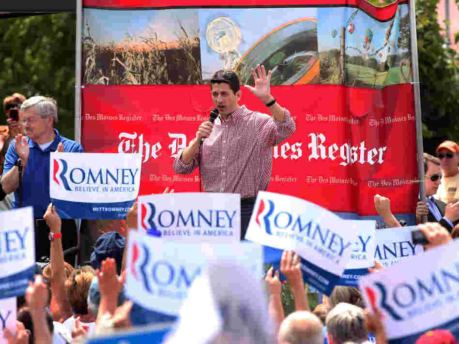 Rep. Paul Ryan at the Iowa State Fair in Des Moines on Monday.