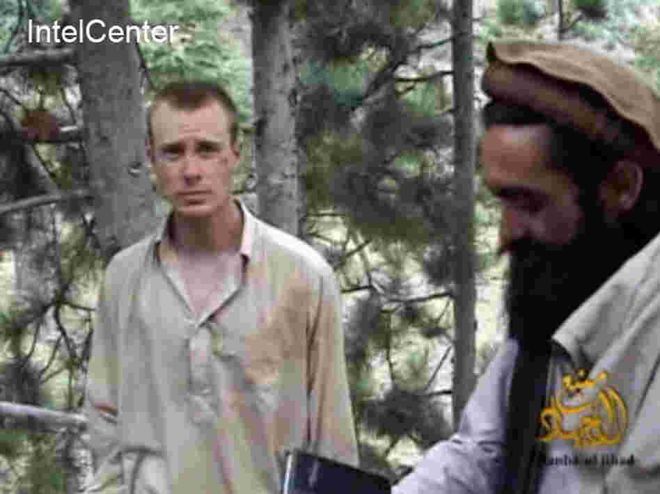 This image provided by IntelCenter on Dec. 8, 2010, shows a frame grab from a video released by the Taliban containing footage of a man believed to be Sgt. Bowe Bergdahl. The 26-year-old Army sergeant was captured by the Taliban more than three years ago.
